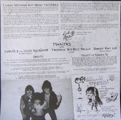 Mantas (3) : Death By Metal (LP, Comp, RE, Whi)