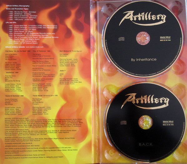 Artillery (2) : Through The Years (CD, Album, RE, RM + CD, Album, RE, RM + CD, Album,)