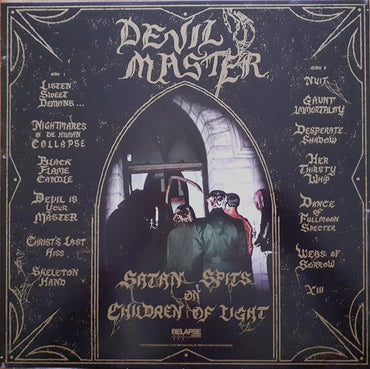 Devil Master : Satan Spits On Children Of Light (LP, Album, RP, Vio)