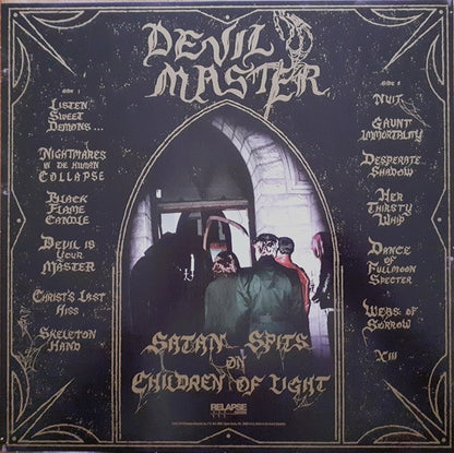 Devil Master : Satan Spits On Children Of Light (LP, Album, RP, Vio)