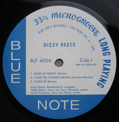 Dizzy Reece : Blues In Trinity (LP, RE, Sco)
