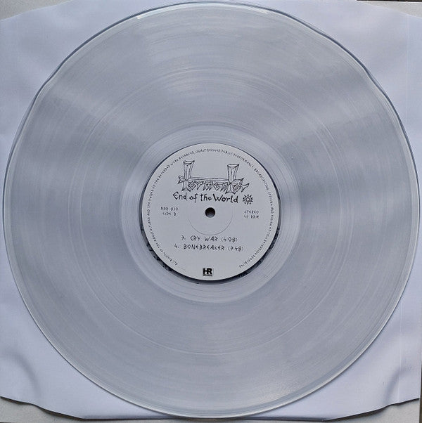 Tormentor (8) : End Of The World (12", MiniAlbum, Ltd, RE, RP, Cle)