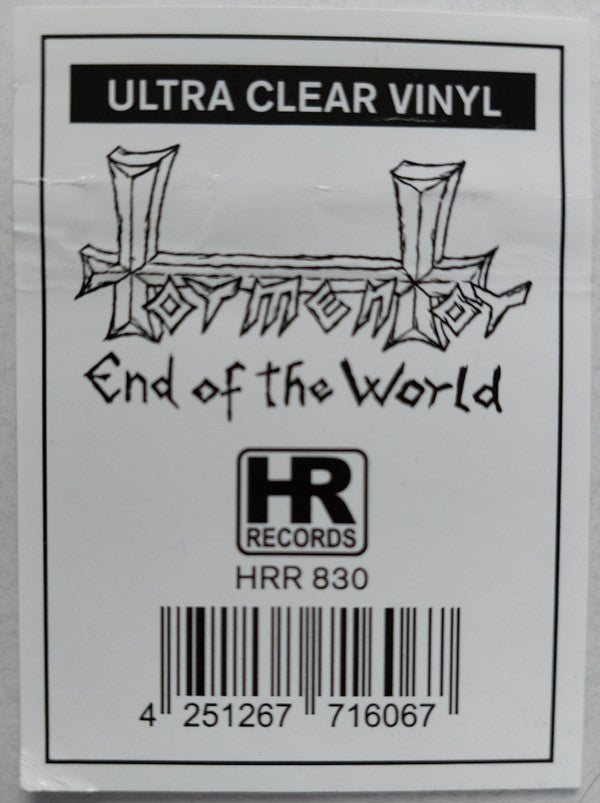Tormentor (8) : End Of The World (12", MiniAlbum, Ltd, RE, RP, Cle)