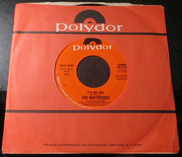 The Waitresses : I Know What Boys Like (7", Single, Styrene, 19 )