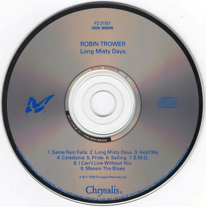 Robin Trower : Long Misty Days (CD, Album, RE)