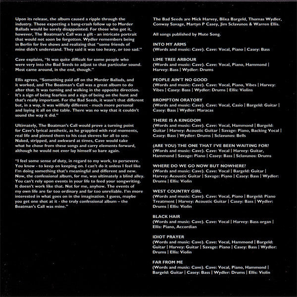 Nick Cave & The Bad Seeds : The Boatman's Call (CD, Album, RE, RM + DVD-V, Multichannel, NTSC)
