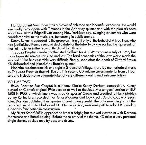 Kenny Dorham : 'Round About Midnight At The Cafe Bohemia • Volume 2 (CD, Album, Mono, RE)
