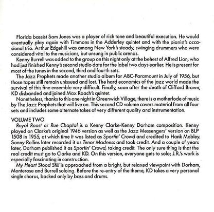 Kenny Dorham : 'Round About Midnight At The Cafe Bohemia • Volume 2 (CD, Album, Mono, RE)