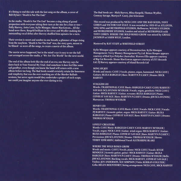 Nick Cave And The Bad Seeds* : Murder Ballads (CD, Album, RE, RM + DVD-V, Multichannel, NTSC)