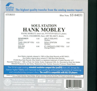 Hank Mobley : Soul Station (XRCD, Album, RE)