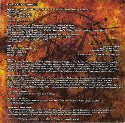 Infest (5) : Everlasting Genocide (CD, Album)
