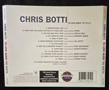 Chris Botti : To Love Again (The Duets) (CD, Album)