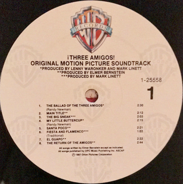 Various : ¡Three Amigos! (Original Motion Picture Soundtrack) (LP, Album)