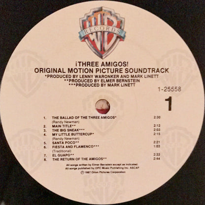 Various : ¡Three Amigos! (Original Motion Picture Soundtrack) (LP, Album)