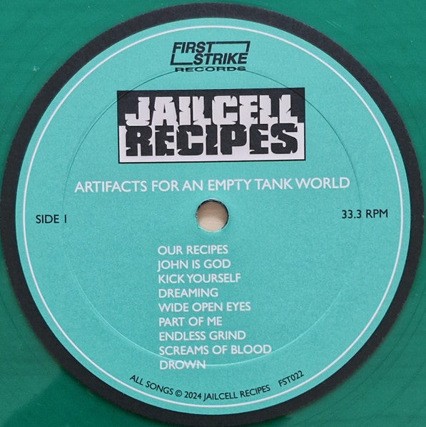 Jailcell Recipes : Artifacts For An Empty Tank World (LP, Comp, Ltd, Num, RM, Gre)