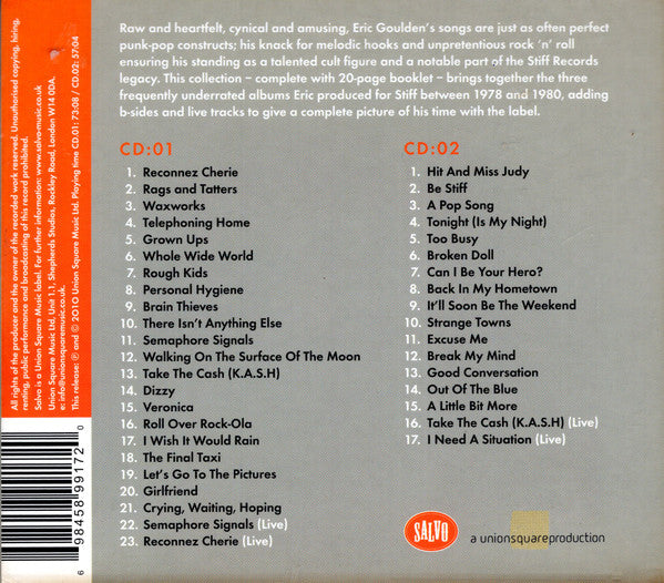Wreckless Eric : Hits, Misses, Rags & Tatters (The Complete Stiff Masters) (2xCD, Comp)