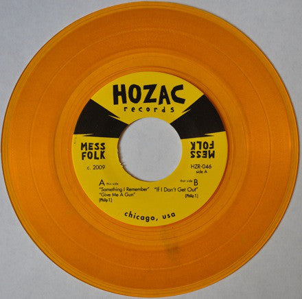 Mess Folk : Something I Remember (7", Gol)