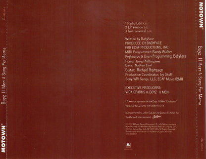 Boyz II Men : A Song For Mama (CD, Single)