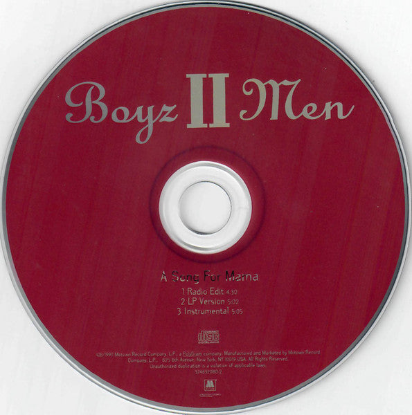 Boyz II Men : A Song For Mama (CD, Single)