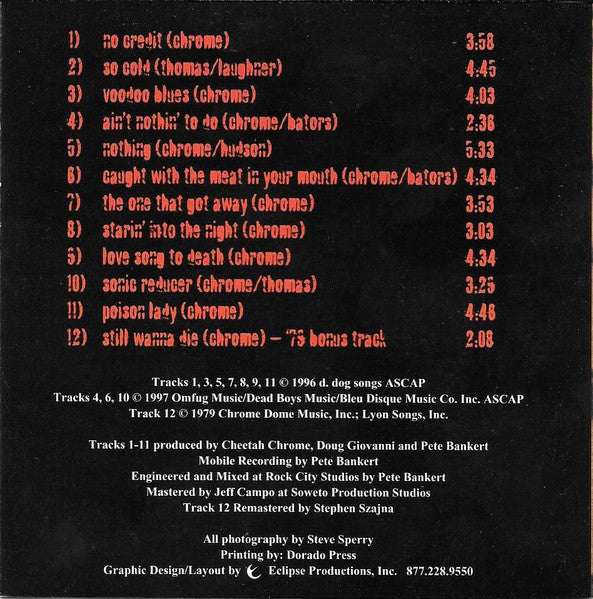 Cheetah Chrome : Alive In Detroit (CD)