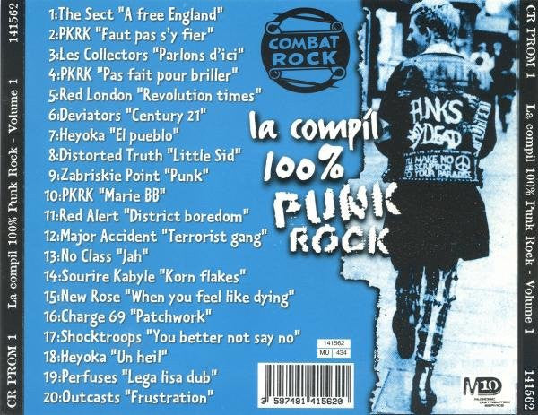 Various : La Compilation 100% Punk Rock Volume 1 (CD, Comp, RE)