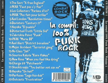 Various : La Compilation 100% Punk Rock Volume 1 (CD, Comp, RE)