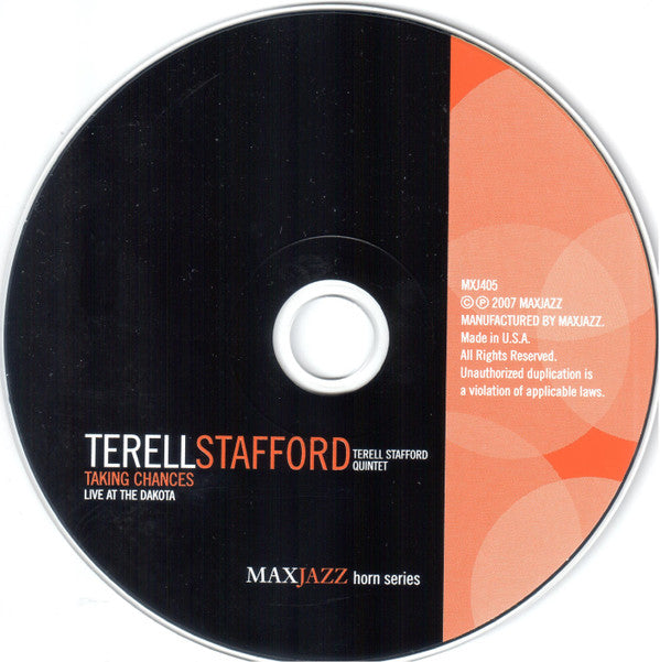 Terell Stafford : Taking Chances: Live At The Dakota (CD, Album, Dig)