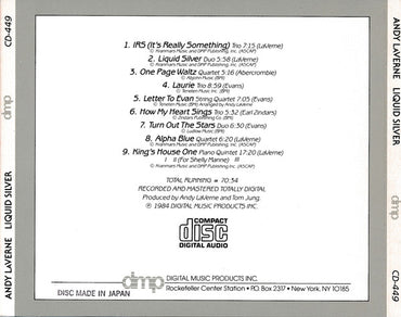 Andy LaVerne : Liquid Silver (CD, Album, San)