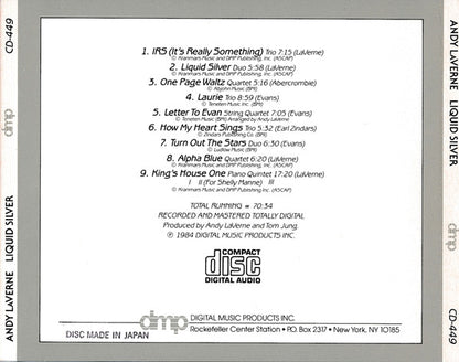 Andy LaVerne : Liquid Silver (CD, Album, San)