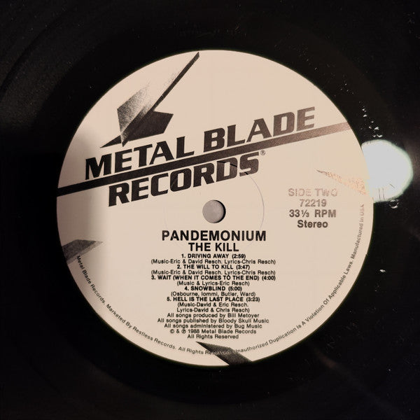 Pandemonium (6) : The Kill (LP, Album)