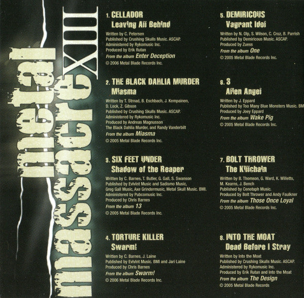 Various : Metal Massacre XIII (CD, Comp)