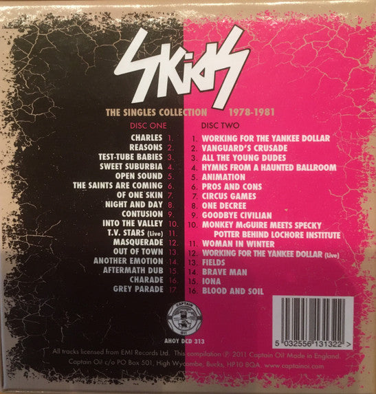 Skids : The Singles Collection 1978-1981 (2xCD, Comp, Box)