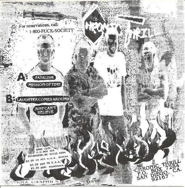 Chronic Thrill : Fatalism (7", EP, Tra)