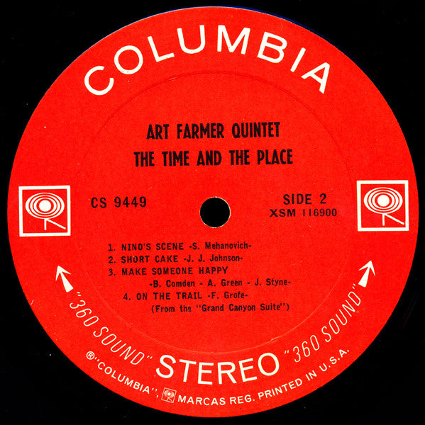 Art Farmer Quintet : The Time And The Place (LP, Album)