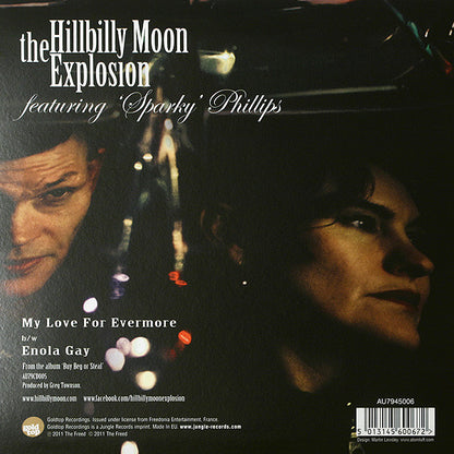 The Hillbilly Moon Explosion : My Love For Evermore (7", Blu)