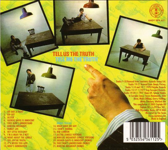 Sham 69 : Tell Us The Truth (CD, Album, RE, RM, Dig)