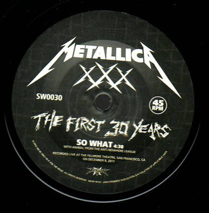 Metallica : The First 30 Years (7", Single)