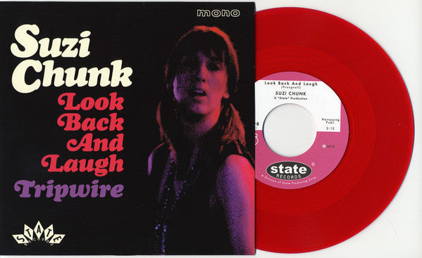 Suzi Chunk : Look Back And Laugh / Tripwire (7", Single, Mono, Ltd, Red)
