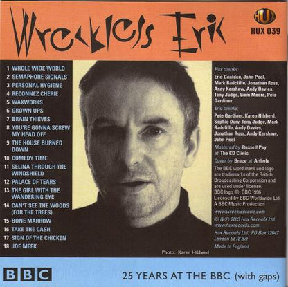 Wreckless Eric : Almost A Jubilee: 25 Years At The BBC (With Gaps) (CD, Album)