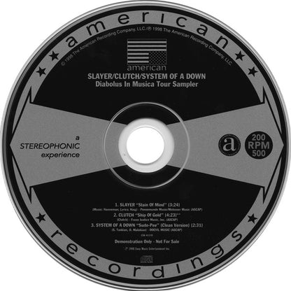 Various : Diabolus In Musica Tour Sampler (CD, Promo, Smplr)