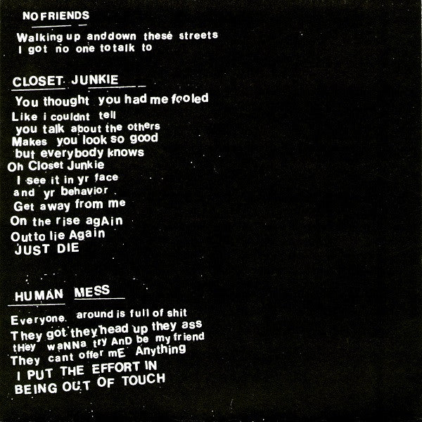 Contaminators : No Friends (7", EP)