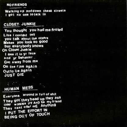 Contaminators : No Friends (7", EP)