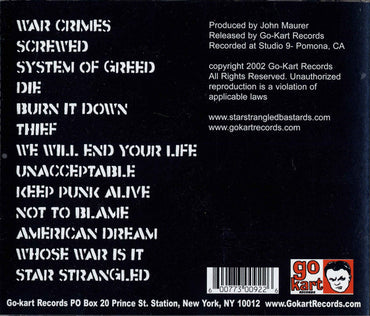 Star Strangled Bastards : Whose War Is It ? (CD, Album)
