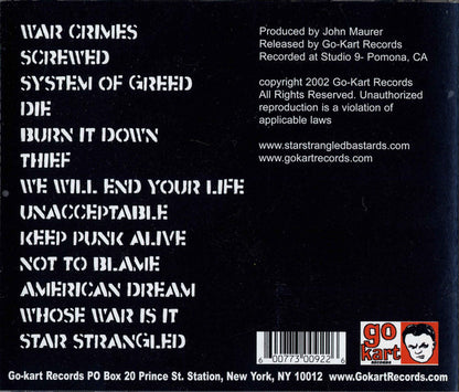 Star Strangled Bastards : Whose War Is It ? (CD, Album)