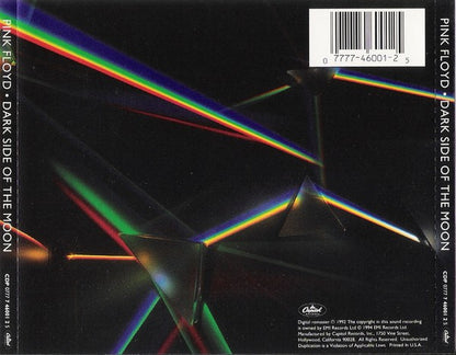 Pink Floyd : Dark Side Of The Moon (CD, Album, RE, RM)