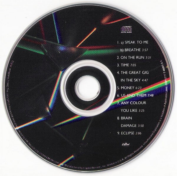 Pink Floyd : Dark Side Of The Moon (CD, Album, RE, RM)