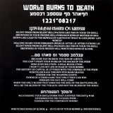 World Burns To Death : Human Meat... Tossed To The Dogs Of War (7", Cle)