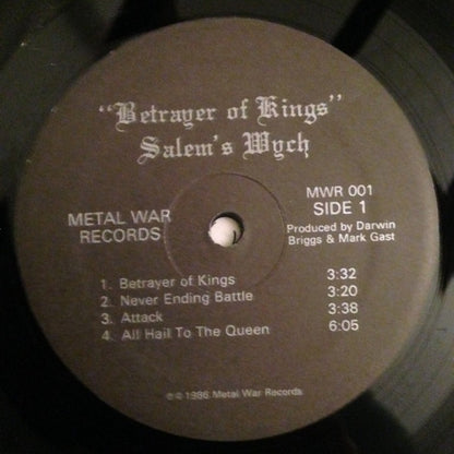 Salem's Wych : Betrayer Of Kings (LP, Album)