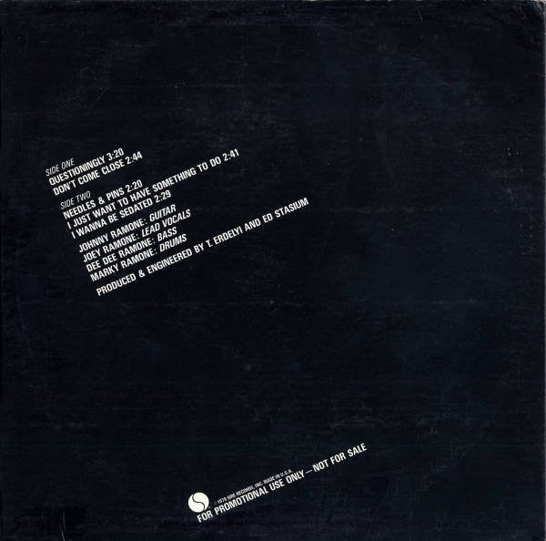 Ramones : Road To Ruin Radio Sampler (12", Promo, Smplr)