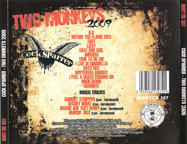 Cock Sparrer : Two Monkeys 2009 (CD, Album, RM)
